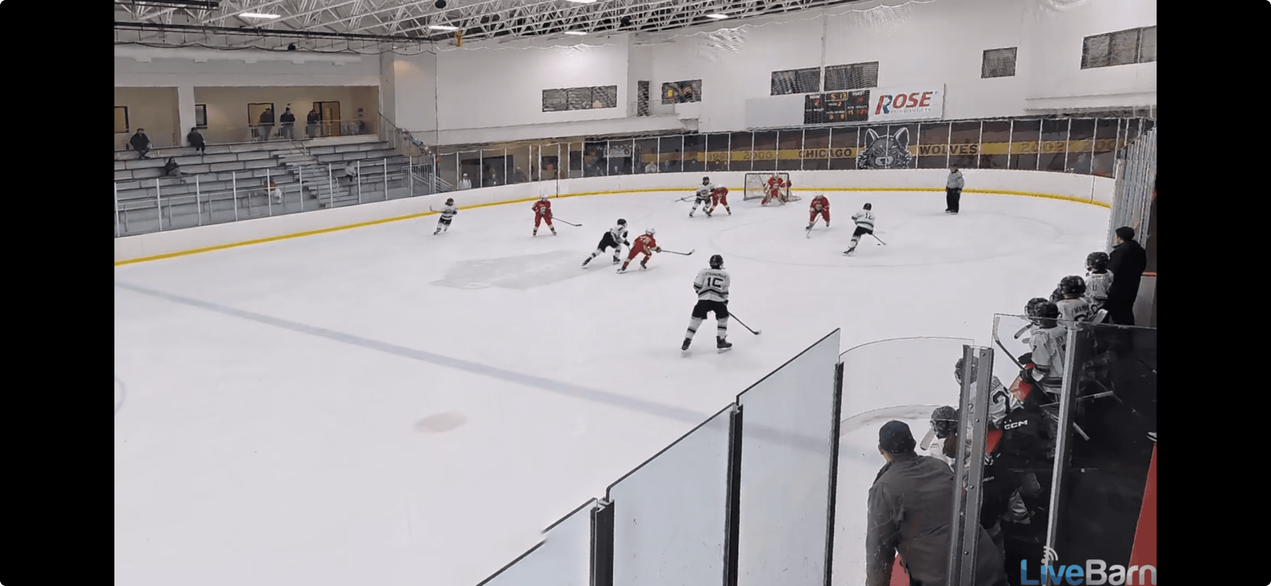Live hockey game streamed via LiveBarn